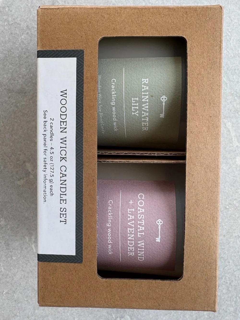 NEW Threshold Wooden Wick Candle Set – 2 Candles
